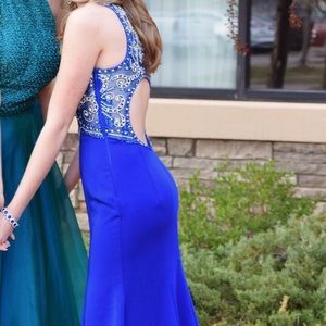 ROYAL BLUE PROM DRESS